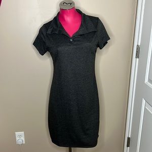 Grey Collared Dress